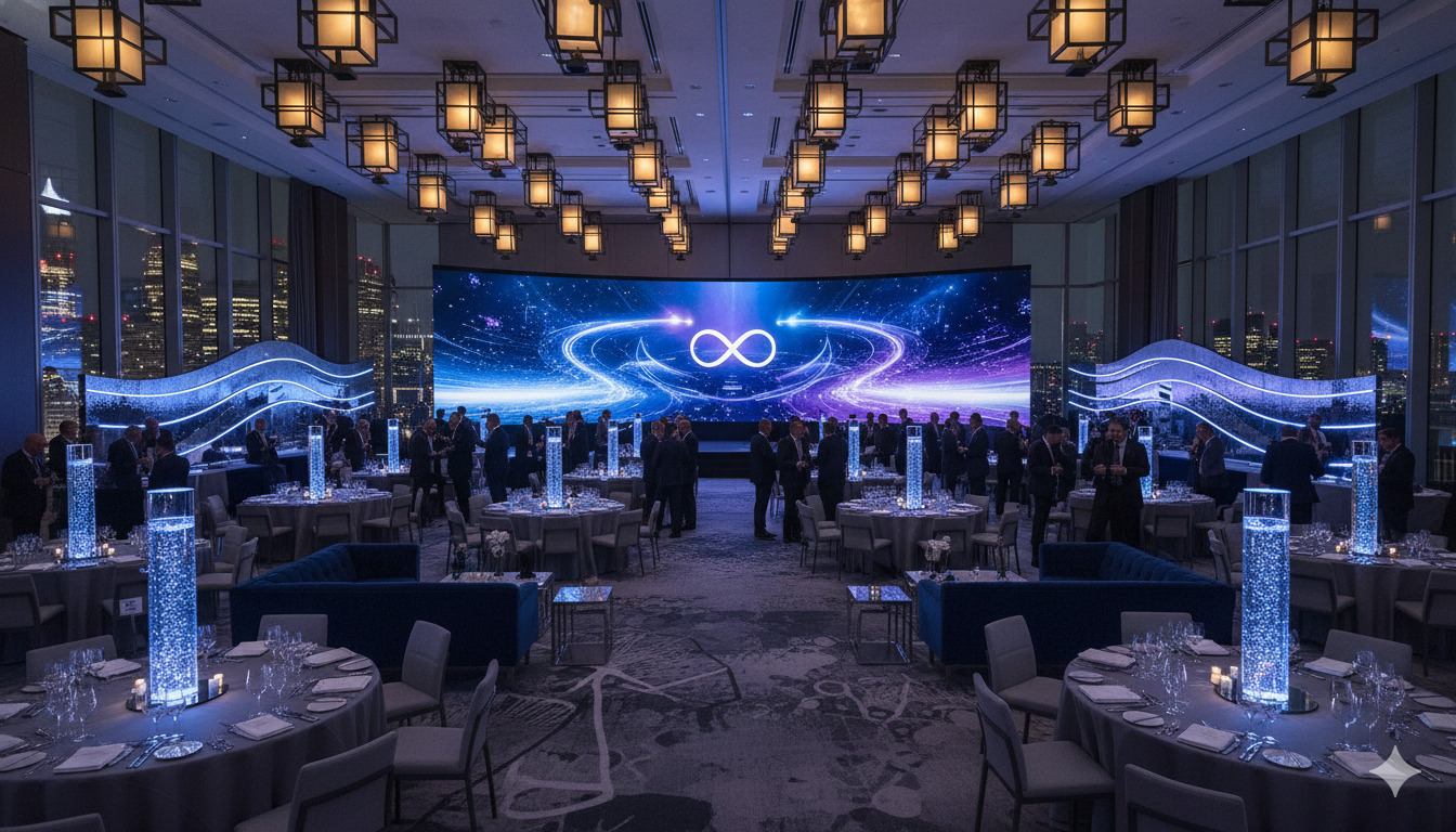 Yritystapahtuman koristelu